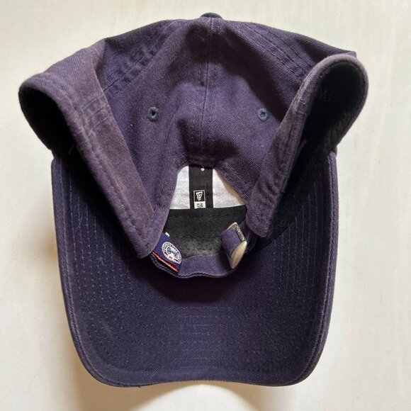 NHL Columbus Blue Jackets Navy Blue New Era 9Twenty Strapback Cap Hat - Picture 2 of 5